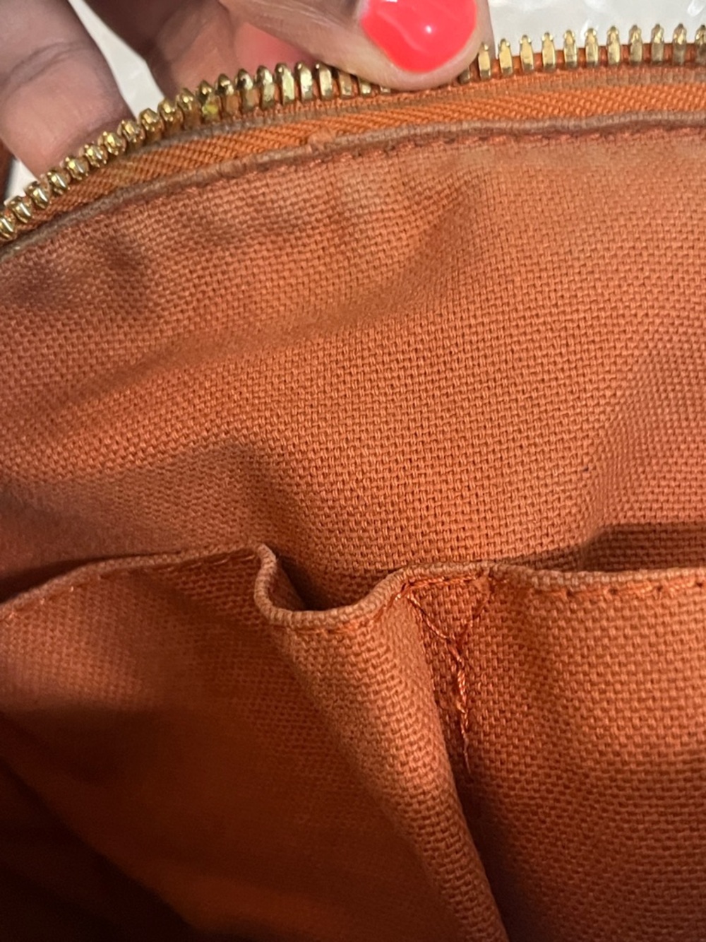 Burberry Orange, Tan & Beige Check Satchel - Picture 15 of 16